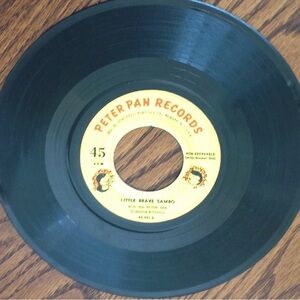 Little Brave Sambo Original Vinyl 45 RPM Record 45-497 Peter Pan Records